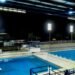 Instalaron e hicieron pruebas de luminarias de las piscinas olímpicas