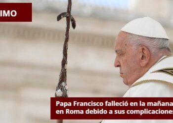 Papa Francisco falleció en la mañana de este lunes en Roma debido a sus complicaciones de salud