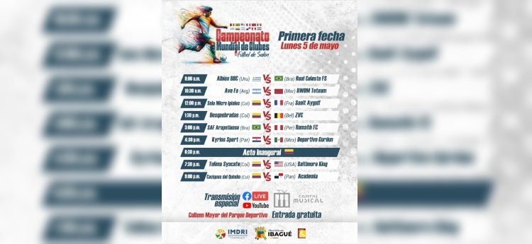 A toda marcha avanza la organización del Campeonato Mundial de Clubes de Fútbol de Salón Ibagué 2025