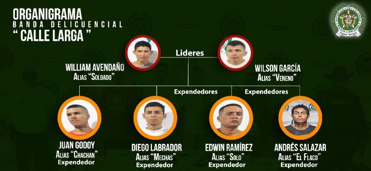 Desarticularon a los ‘Calle Larga’, que se dedicarían a expender estupefacientes en la Comuna Ocho de Ibagué
