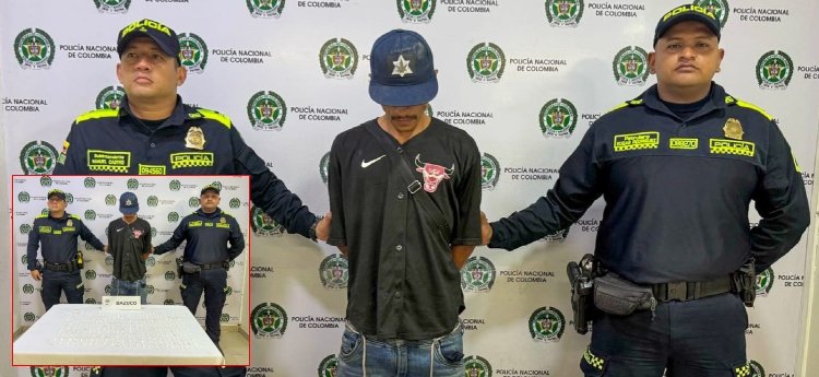 Sorprendido sujeto cuando arrojaba una bolsa con estupefacientes en el barrio Chicó