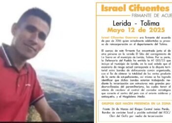 Firmante de paz fue una de las víctimas del doble homicidio en zona rural de Lérida