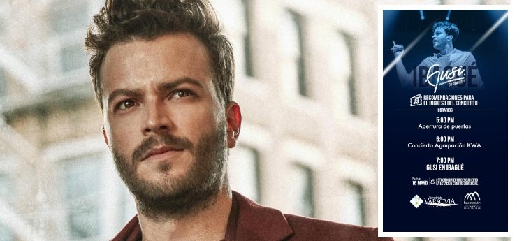 GUSI EN CONCIERTO – 16 DE MAYO EN LA ESTACIÓN CENTRO COMERCIAL