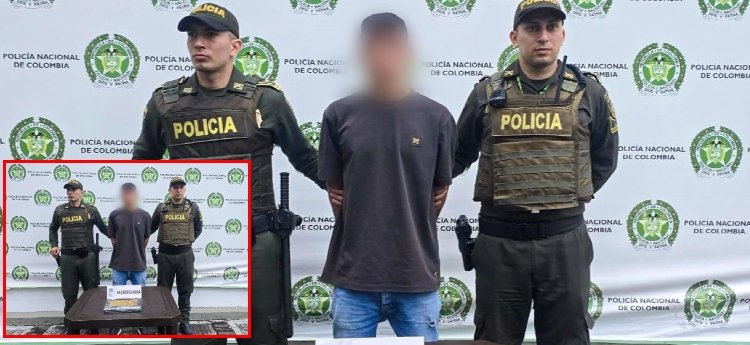 Sujeto pillado con ‘marimba’ en el barrio La Pola