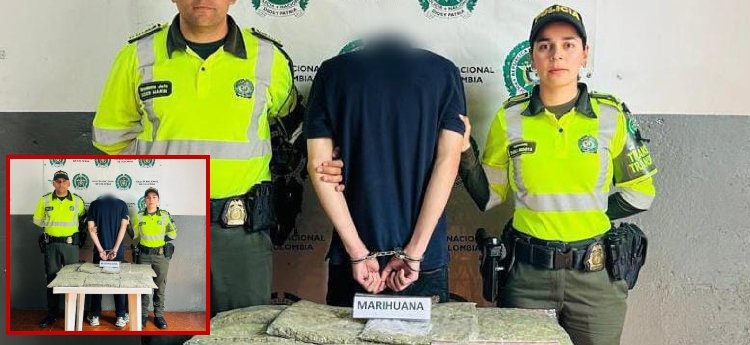 Alias ‘Pipe’ fue detenido cargado con droga en la vía Fresno – Manizales