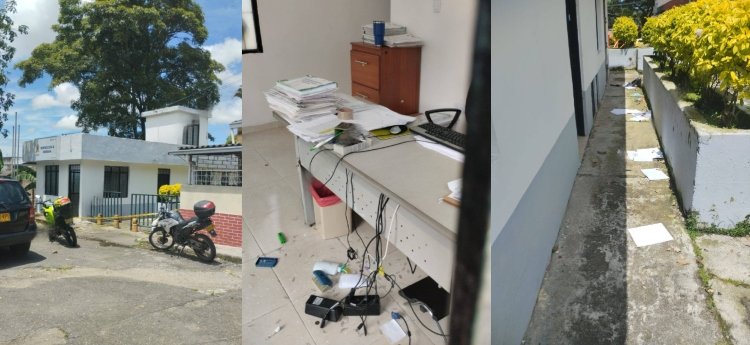 Ladrones entraron y robaron la oficina de la Inspección Sexta de la Policía