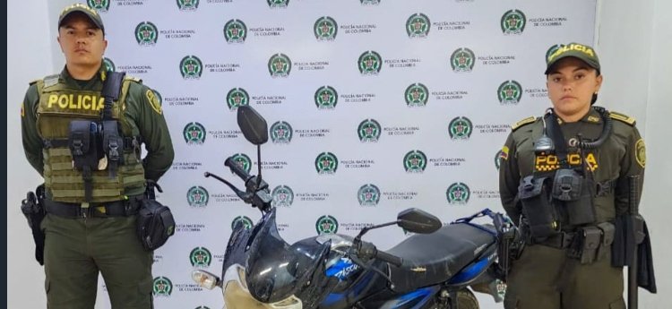 Policía de Ibagué recuperó moto que fue hurtada hace dos semanas en Rovira