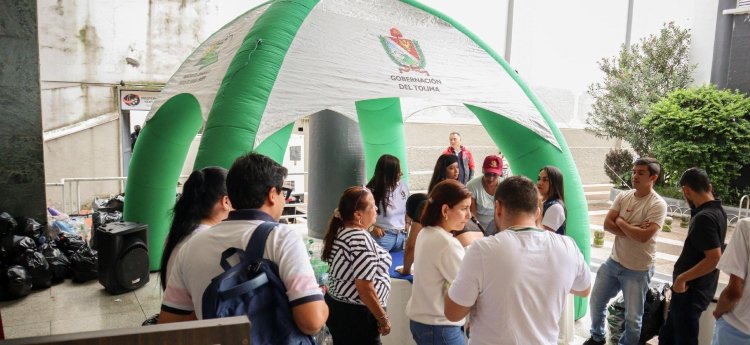 Funcionarios de la Gobernación del Tolima se sumaron a la celebración del Dia Mundial del Reciclaje 