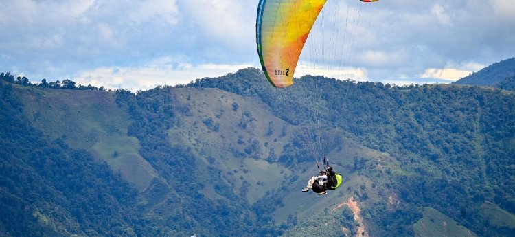 Desde vuelo de parapente lanzaron cerca de 800 bombas de semillas