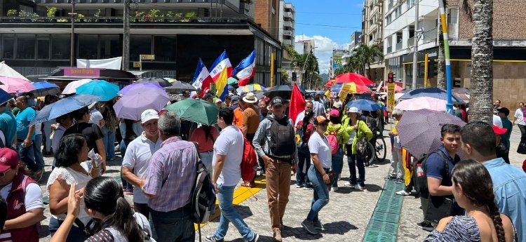 9 municipios del Tolima salieron a marchar en el primer día nacional de paro 