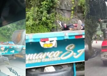 Amarres de rollos de lámina se zafaron y aplastaron a ‘polizón’