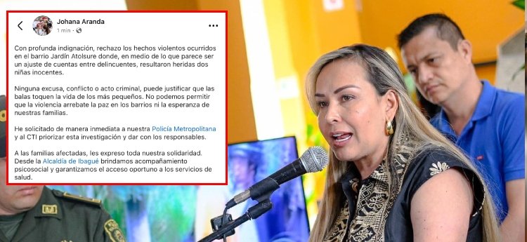 Alcaldesa pidió priorizar dar con los responsables del ataque que dejó a dos niñas heridas