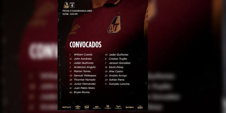 Deportes Tolima dió a conocer a sus 18 “Guerreros Pijaos”