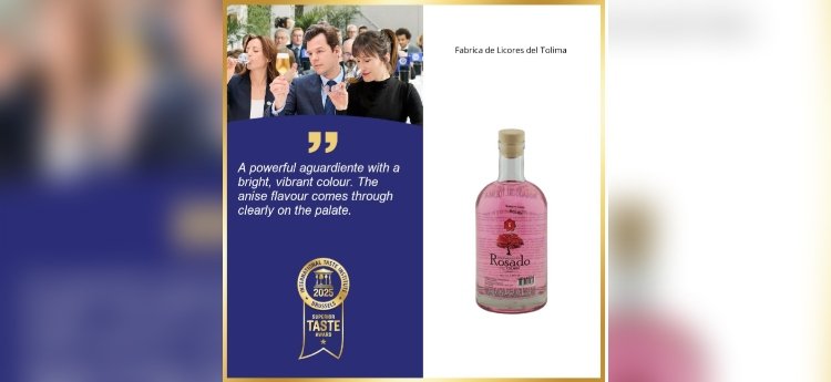 Fábrica de Licores del Tolima recibe Estrella de oro a nivel internacional por su aguardiente Rosado 