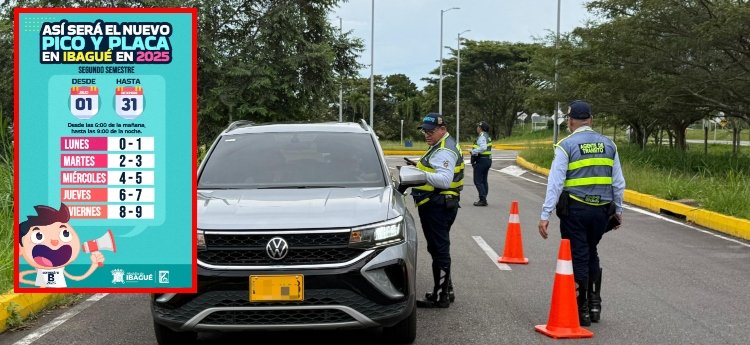 Pico y placa en Ibagué cambiará en el segundo semestre
