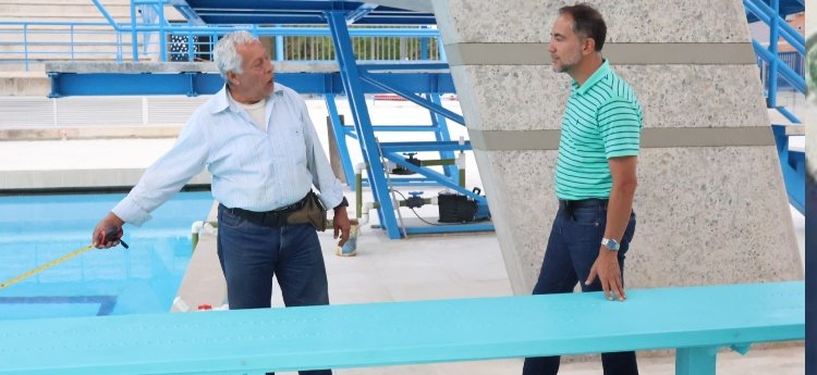 Liga de Natación acompaña la corrección de las Piscinas de la calle 42