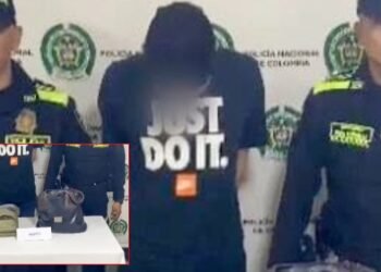 Capturado sujeto señalado de robar dos bolsos de un vehículo en  un supermercado