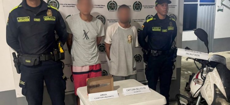 Luego de una persecución fueron capturados dos sujetos señalados de robar dos cadenas de oro