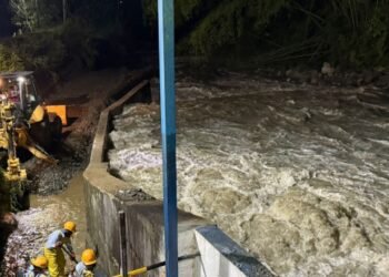 Cerraron captación del Río Combeima por las fuertes lluvias de las últimas horas