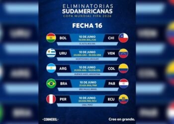 Así se va a jugar la fecha 16 de las eliminatorias