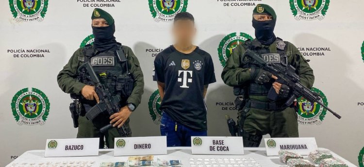 Capturado sujeto con estupefacientes en el sector del ‘planchón’ en el barrio La Unión