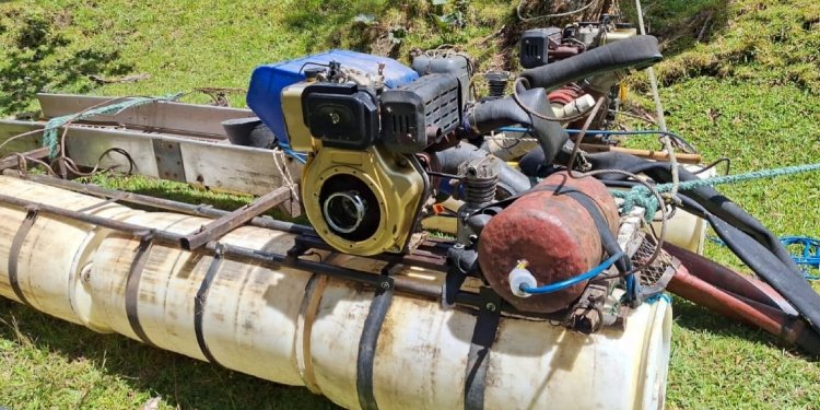 Autoridades desmantelaron una mina ilegal en la vereda Ancón Tesorito