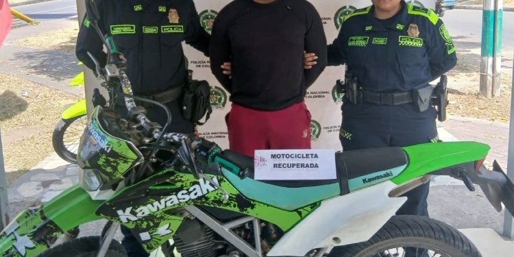 Capturado sujeto que se movilizaba en una motocicleta reportada como robada