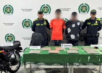 Capturaron a alias ‘El Paisa’ y ‘El Flaco’ con cuatro kilos de marihuana en el barrio Santofimio