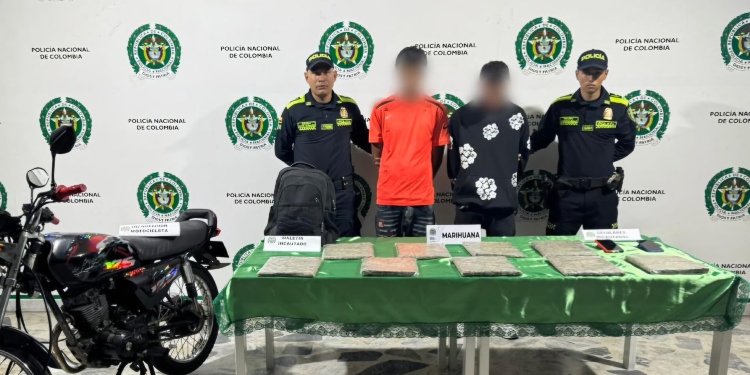 Capturaron a alias ‘El Paisa’ y ‘El Flaco’ con cuatro kilos de marihuana en el barrio Santofimio