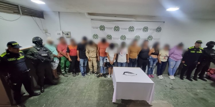 14 integrantes de la banda ‘La Cumbre’ fueron capturados por la Policía en el Tolima