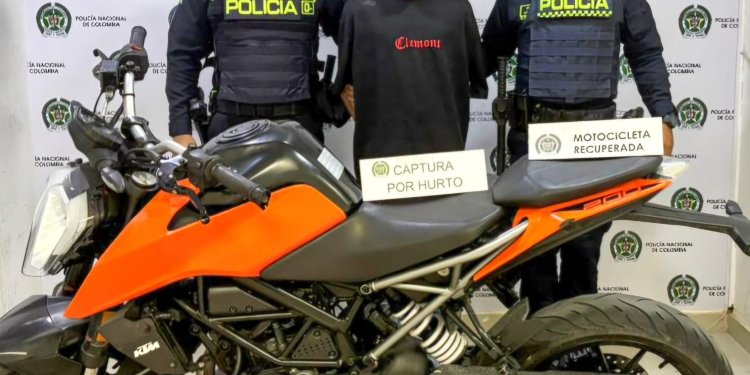 Autoridades capturaron a sujeto cuando intentaba hurtar una moto en Mirolindo