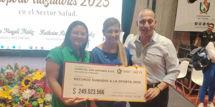 Gobernación del Tolima entrega subsidio de $8.600 millones para aliviar deudas en 23 hospitales del departamento