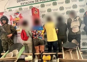 Capturadas cinco personas que adelantaban actividades de minería ilegal en Suarez
