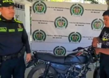En menos de dos horas, policía recuperó motocicleta hurtada en el norte de Ibagué