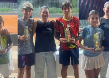Tenistas tolimenses brillan en el Torneo Nacional Grado 4 realizado en el Complejo de Raquetas, con campeones en sencillos y dobles