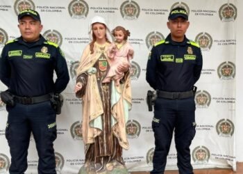 Envuelta en bolsas fue encontrada Virgen del Carmen robada en Chaparral