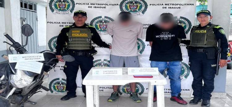 Capturaron a alias ‘Soldado’ y ‘Jhosman’ señalados de hurtar un celular en el sector del Jardín