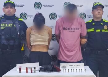 Pareja fue detenida con un revólver y varias munición en su poder en la Comuna Seis de Ibagué