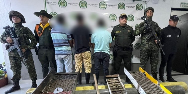 Capturadas 7 personas dedicadas a la minería ilegal en zona rural del municipio del Líbano