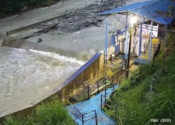 IBAL suspendió temporalmente la captación del río Combeima por material de arrastre