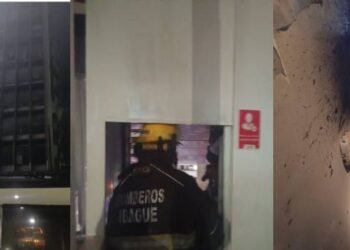 Se quemó oficina del séptimo piso del Banco de la República