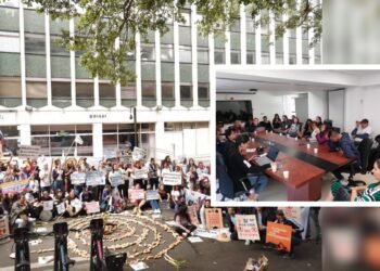 Cajamarcunos alzan la voz en Bogotá, piden consulta popular