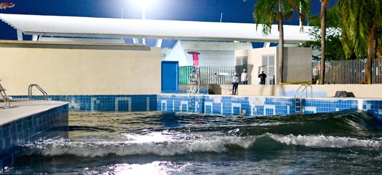 Volvió la piscina de olas del Parque Deportivo  