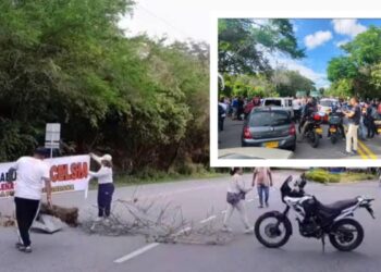 Bloqueada la vía en Venadillo-Lérida: habitantes protestan contra Celsia por constantes apagones