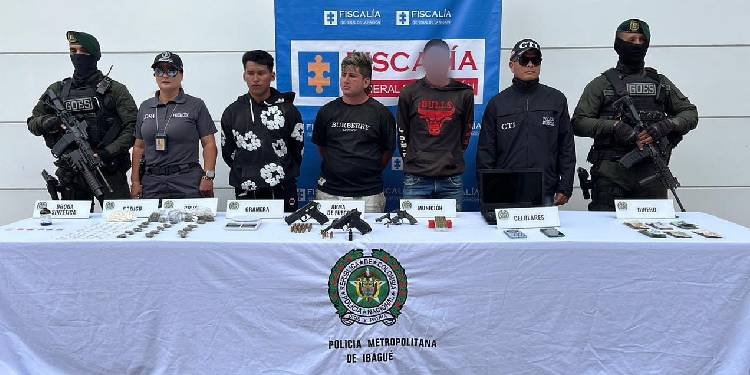 Enviados a la cárcel capturados con armas de fuego y estupefacientes en zona rural de Ibagué 