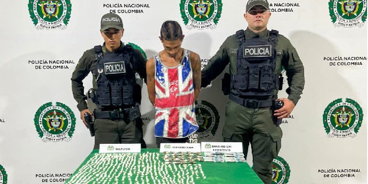 Extranjero fue capturado con estupefacientes en el barrio Chicó de Ibagué