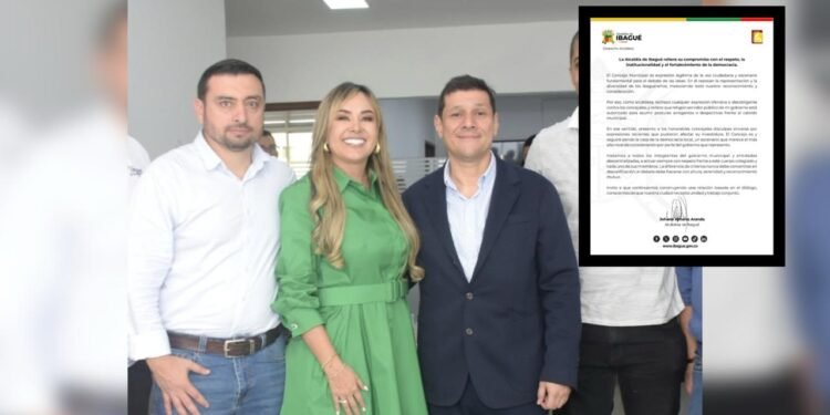 Alcaldesa de Ibagué presenta disculpas al Concejo y pide respeto institucional