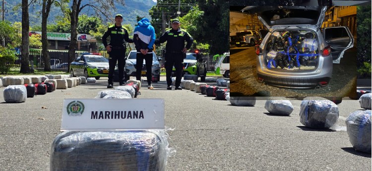 Incautado cargamento con 568 kilos de marihuana en una camioneta de alta gama