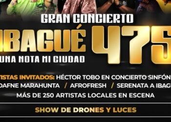 Ibagué celebrará sus 475 años con gran concierto gratuito de talento local y súper estrellas