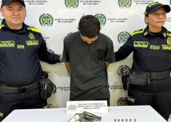 Policía capturó a alias ‘Enano’ con un revólver en el barrio Los Álamos